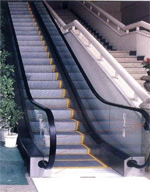 moving stairs escalator